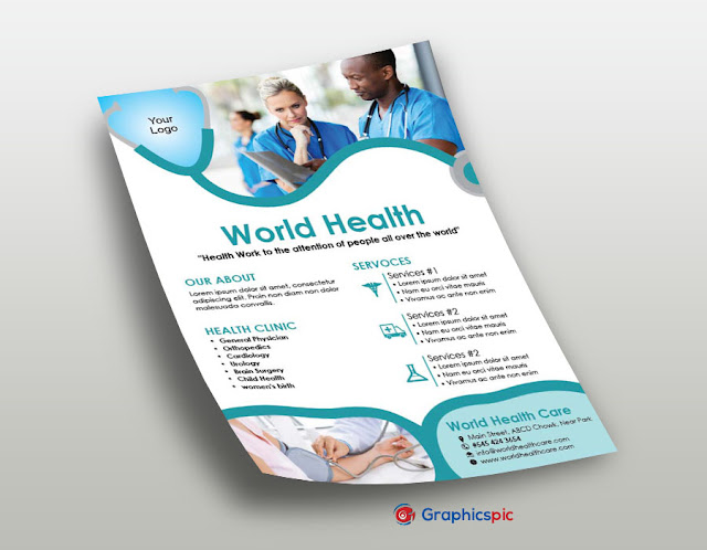  Medical/Health Flyer Template – Free Vector