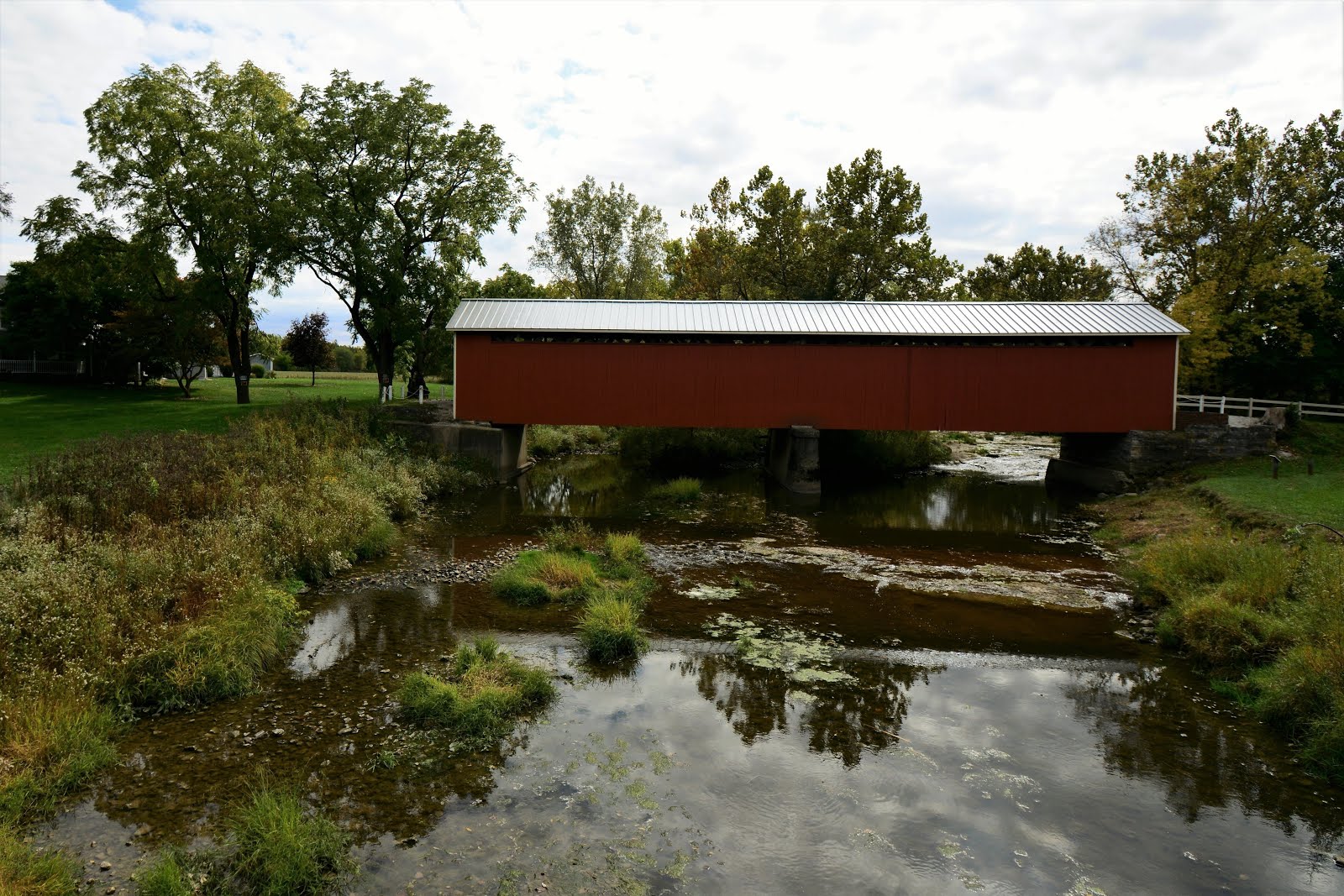 OHIO COVERED BRIDGES + SPAIN CREEK COVERED BRIDGE NORTH LEWISBURG, OHIO
