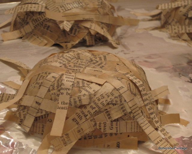 cherished*vintage Papier Mache' Nests