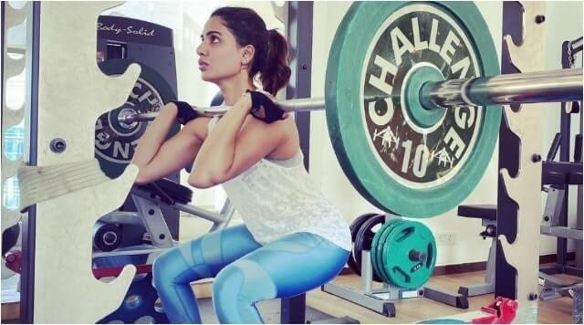 Samantha Akkineni Giving Us Fitness Goals As She Is Lifting Heavy Weights.