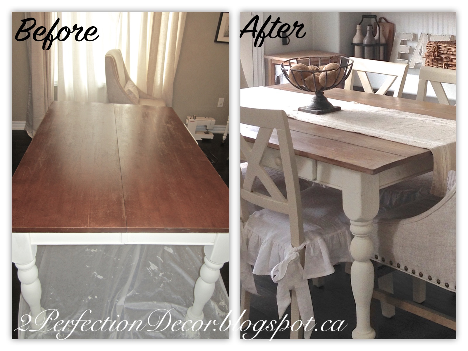 2Perfection Decor Planking our Farmhouse Table Top