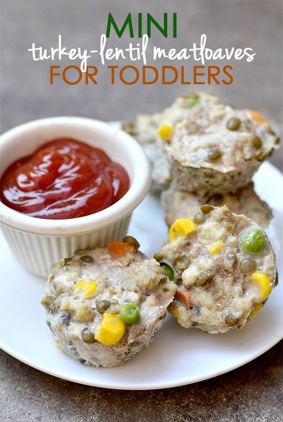 Mini TurkeyLentil Meatloaves (For Toddlers!)