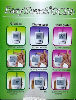 Alat Cek darah Easy Touch GCHB 3 in 1 Gula Darah, Kolesterol, Hemoglobin