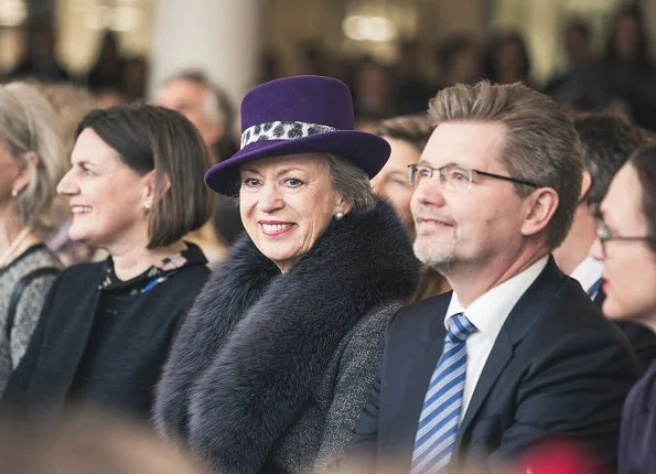 Danish Princess Benedikte officially opened the new building of the CIS - Copenhagen International School in Copenhagen. Crown Princess Mary. Newmyroyals