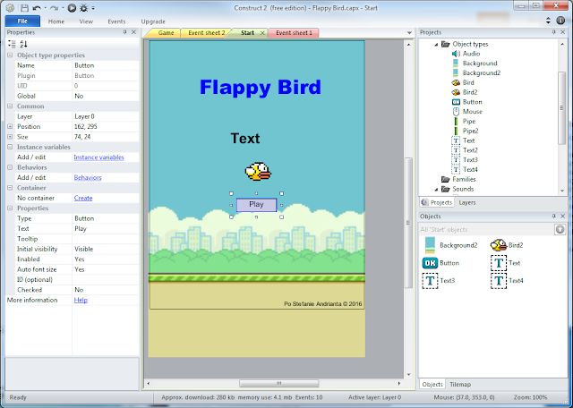 Construct Flappy Bird