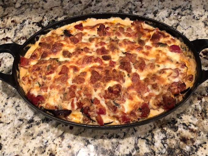 Eggplant and Italian Sausage Gratin