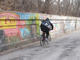 The infamous Rogers Park Wall, which divides East and West.