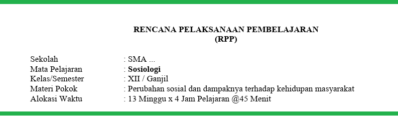 Rpp Sosiologi Kelas Xii Semester 1 Dan 2 Tahun 2019 2020 Update Info Pendidikan