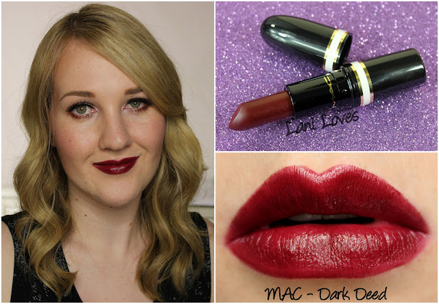 MAC Dark Deed lipstick swatch