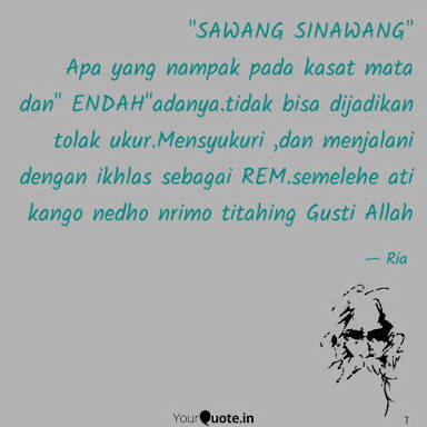 Arti peribahasa wang sinawang