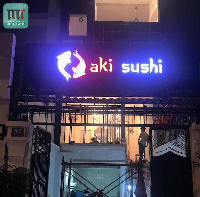 Thiết kế thi công quán sushi AKI thiet ke thi cong quan sushi aki