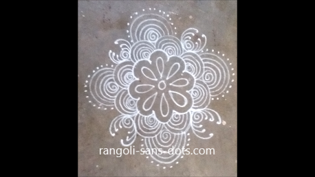 Rangoli designs only white images
