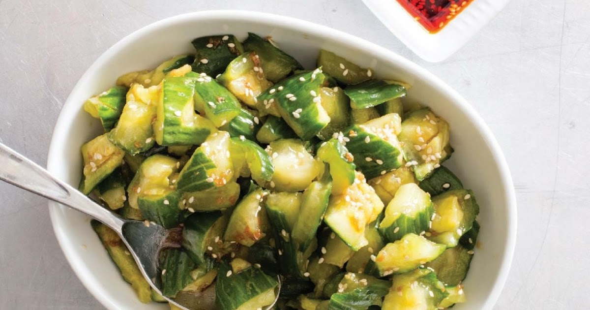 Tasty Smashed Cucumber Salad with a Twist Ideal Twist