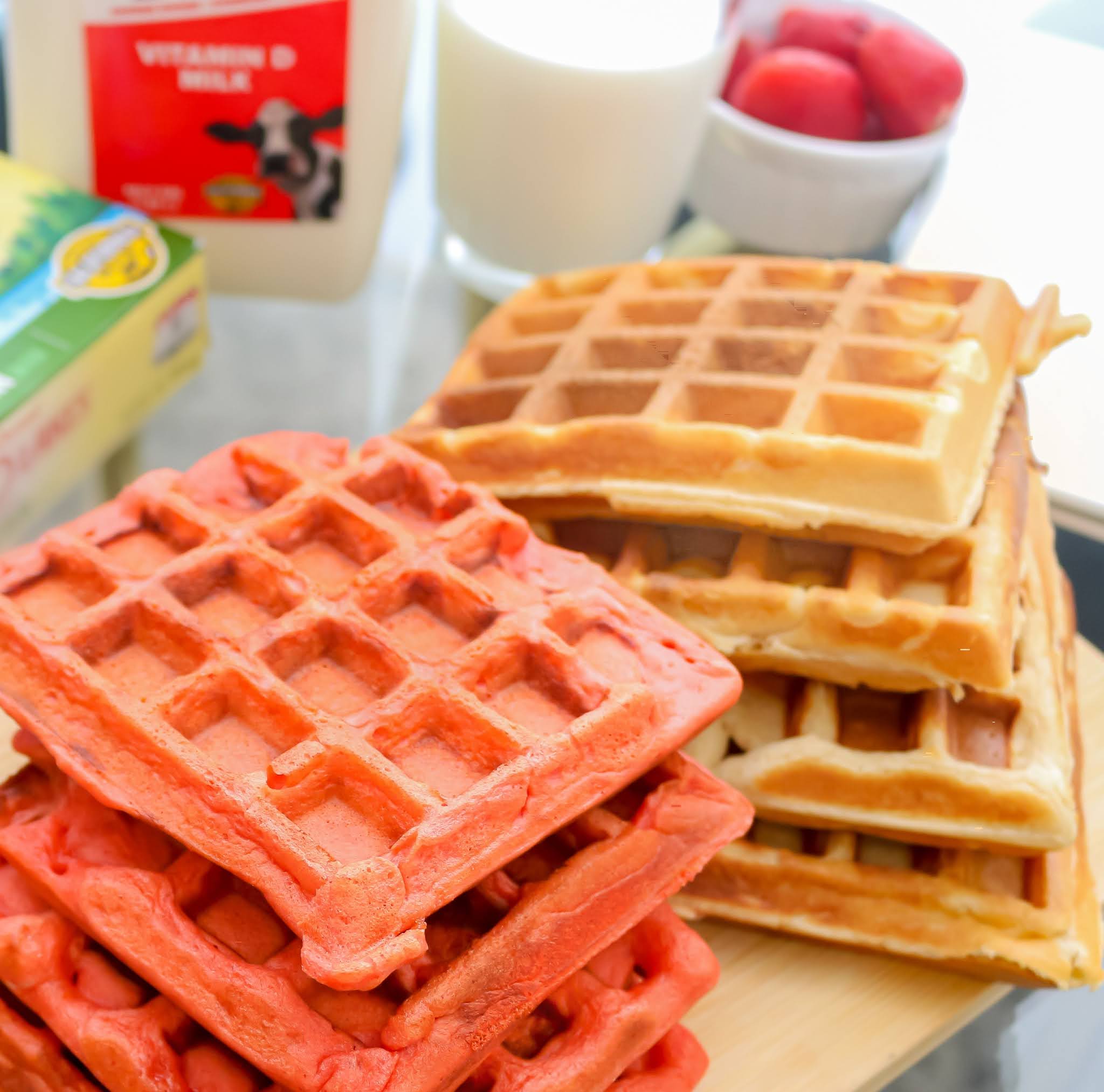 Festive Waffle Recipe with Real California milk [Lizzy O]