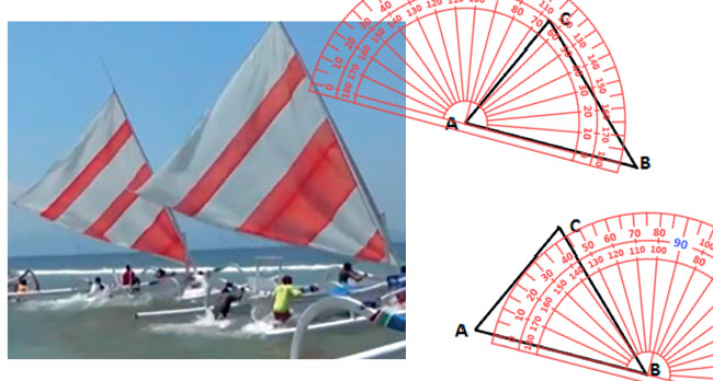 Mengukur Sudut Segitiga