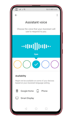 Pilih Versi Suara Voice Google Assistant di Android