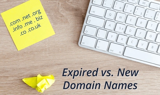 new vs expired domain names website seo backlinks site content