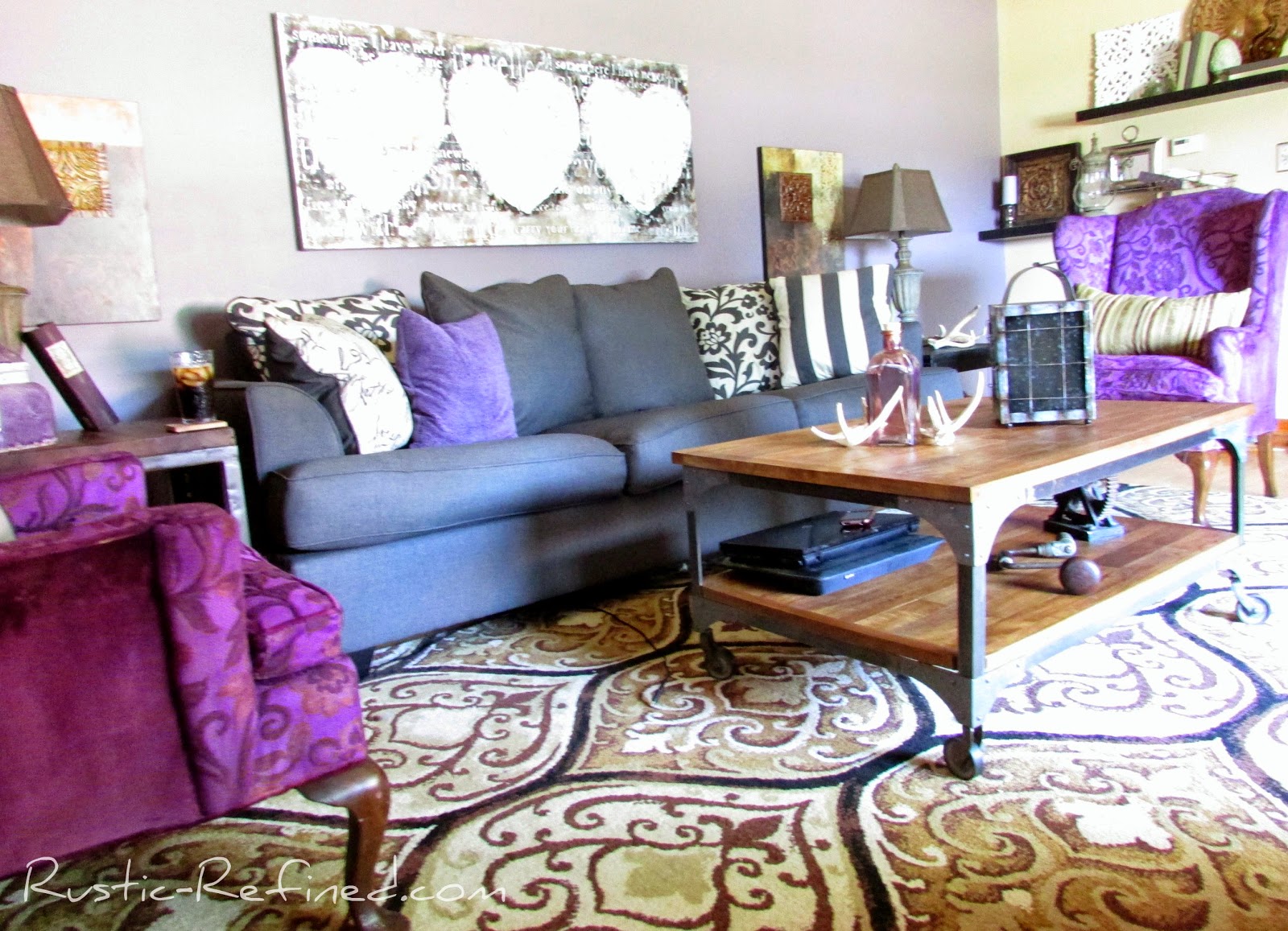 Summer Living Room Tour @ Rustic-refined.com