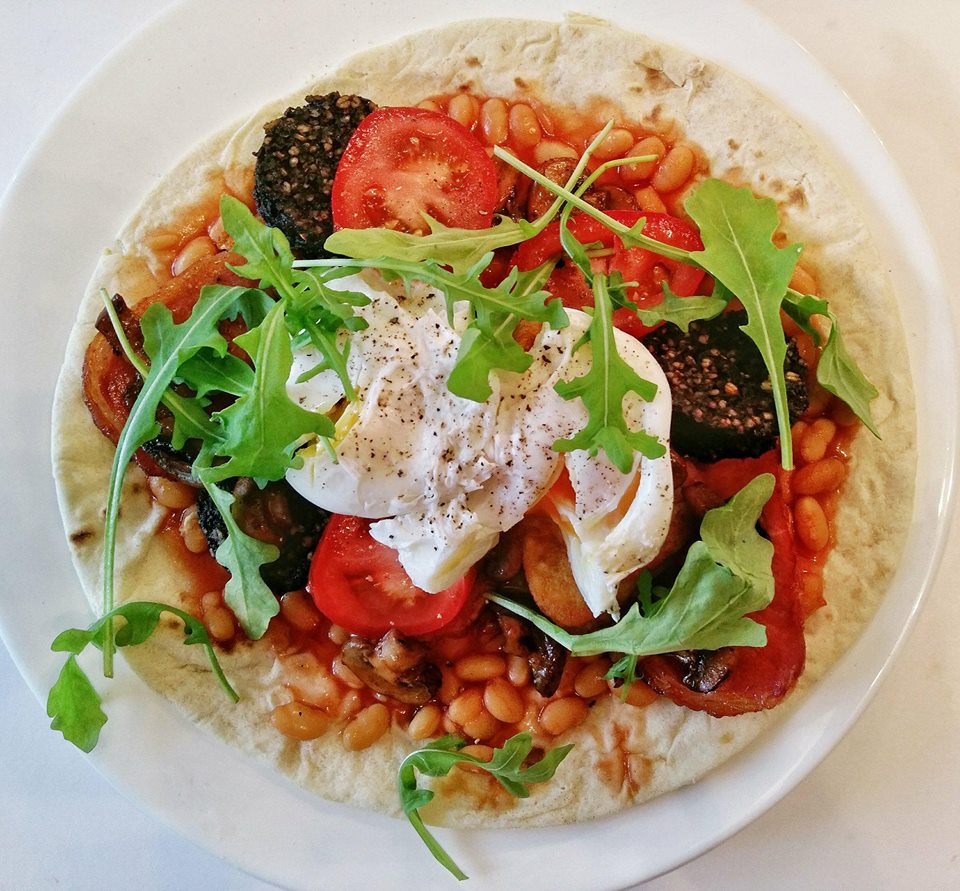 A Mouthful of Mark Full English Flatbread