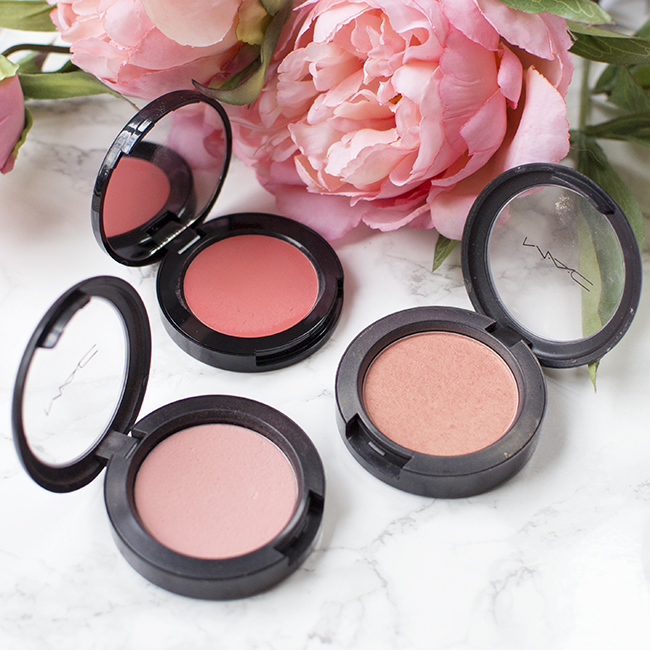Bobbi Brown Calypso Coral, MAC Style, MAC Rosy Outlook