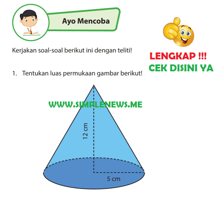 30+ Kunci jawaban senang belajar matematika kelas 6 bangun ruang ideas