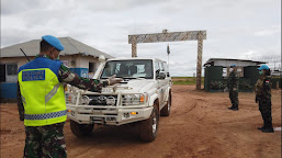   Satgas Konga XXXIX-B Terapkan Social Distancing dan Physical Distancing di Daerah Misi