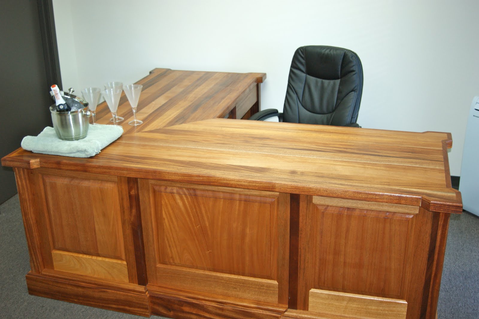 Connecting Relevance: African Mahogany Desk