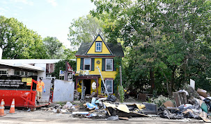 A new jersey town hit by hurricana ida