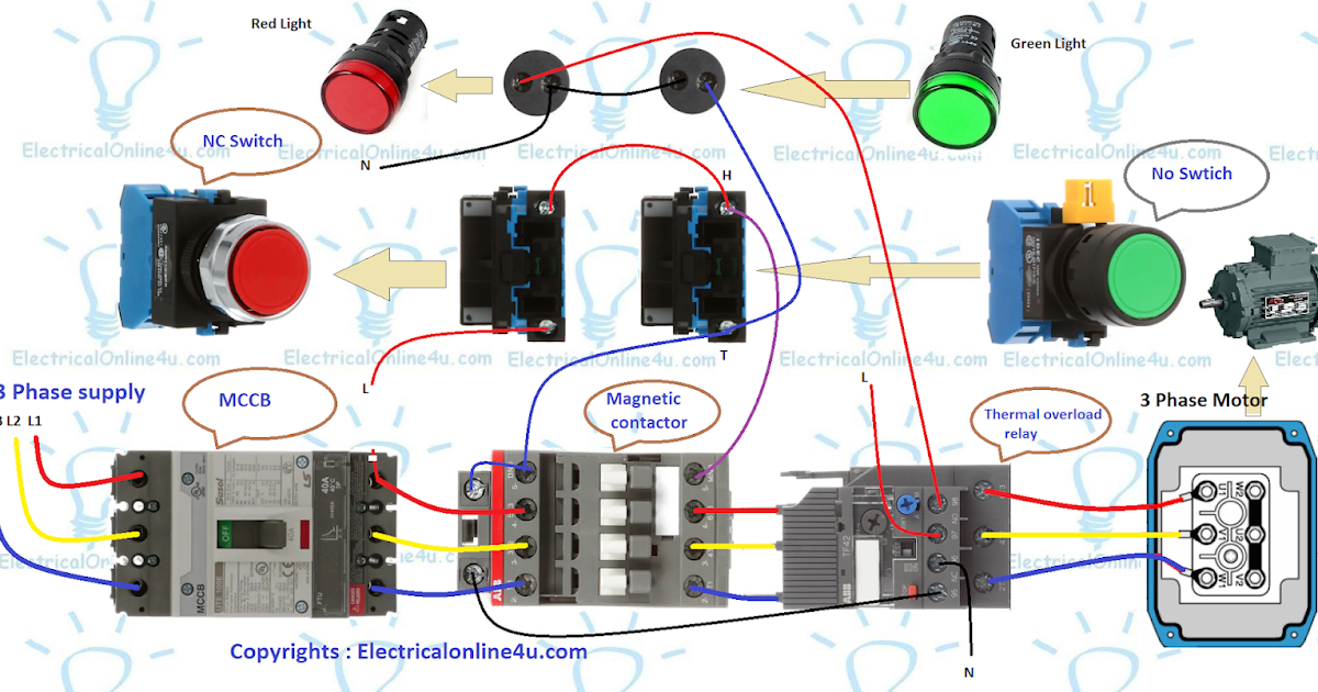3 Phase Contactor Wiring Diagram