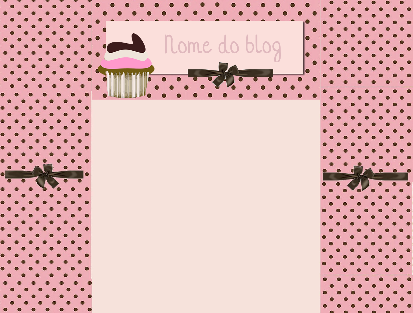 Layout para blog free cupcake Layouts Tudo Grátis