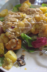 Roasted Vegetable with Granola - This and That @goldengirlgranola