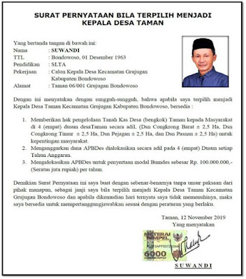 Visi-Misi Calon Kades Taman, Hasil Pengelolaan Tanah Bengkok untuk Kesejahteraan Masyarakat Visi-Misi Calon Kades Taman, Hasil Pengelolaan Tanah Bengkok untuk Kesejahteraan Masyarakat