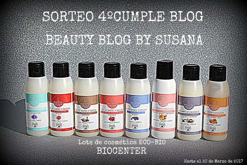 ¡Sorteo 4º aniversario Beauty Blog by Susana!