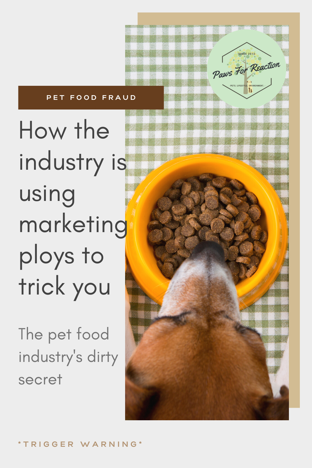 Pet food fraud How the industry is using marketing ploys to trick you