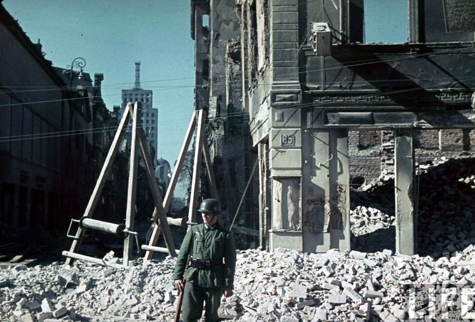 World War II in Color The Aftermath of the Bombing of Warsaw