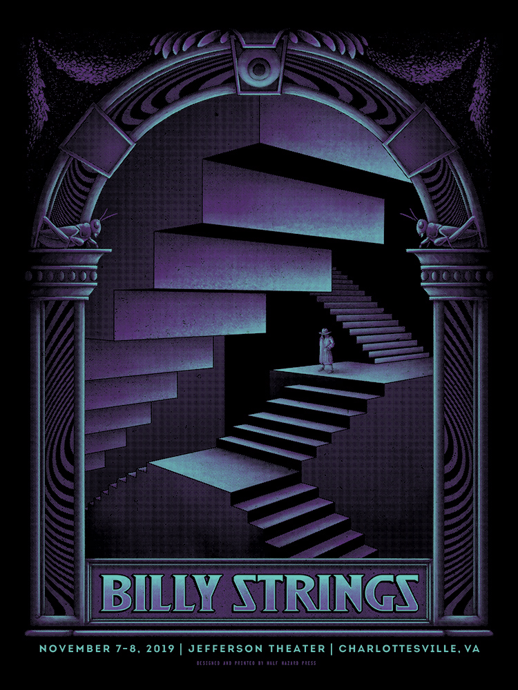 INSIDE THE ROCK POSTER FRAME BLOG Half Hazard Press Billy Strings