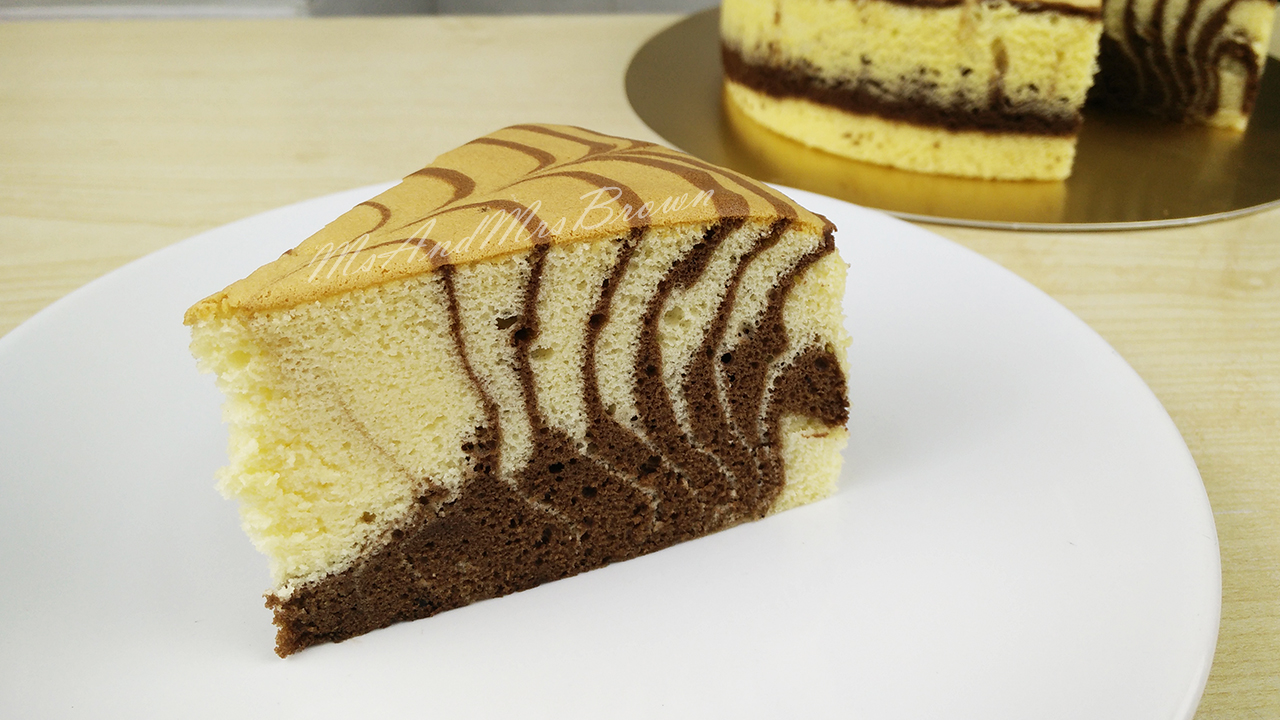 Cooking Story in My Cuisine Zebra Sponge Cake