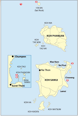 Map of Koh Samui