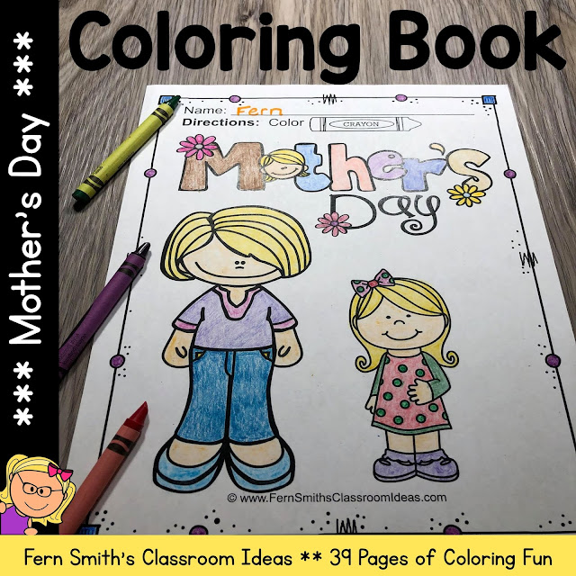 Click Here For These Mother's Day Coloring Pages