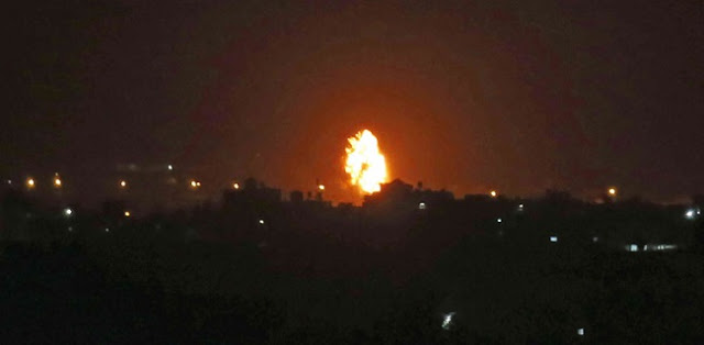 Balas Serangan Roket Hamas, Israel Bombardir Situs Pembuatan Senjata Di Jalur Gaza Balas Serangan Roket Hamas, Israel Bombardir Situs Pembuatan Senjata Di Jalur Gaza