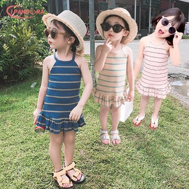 áo đầm bé gái 2 dây đuôi cá