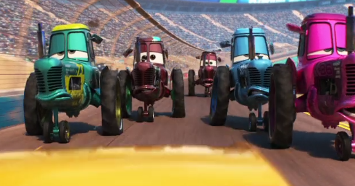 Mattel Cars Dan The Pixar Fan Cars 3 Sputter Stop Racing Tractor Tilamuski