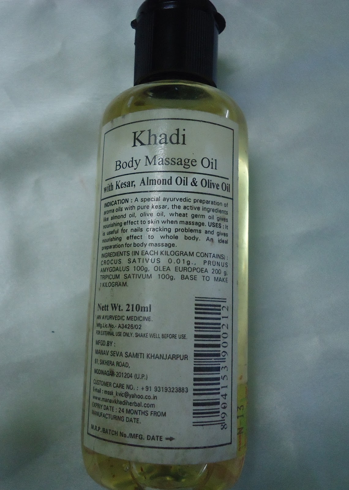 Khadi Body Massage Oil Review and Blogger Award New Love Makeup