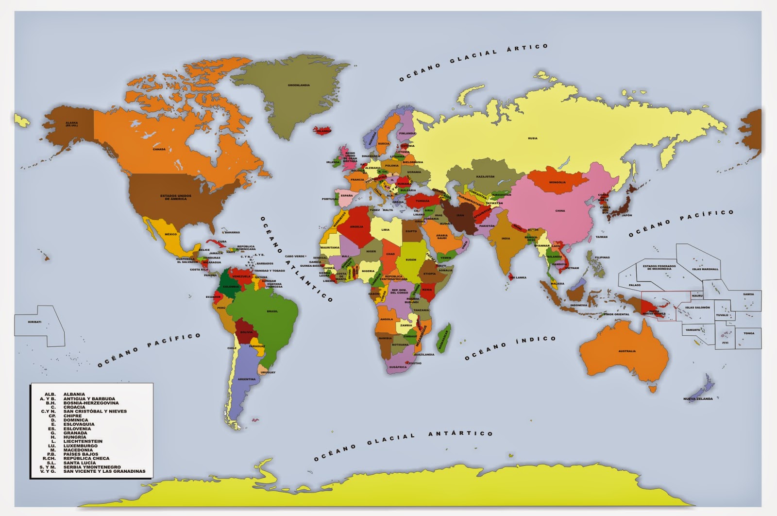 25 Imagenes Mapa Politico Mundial Para Imprimir