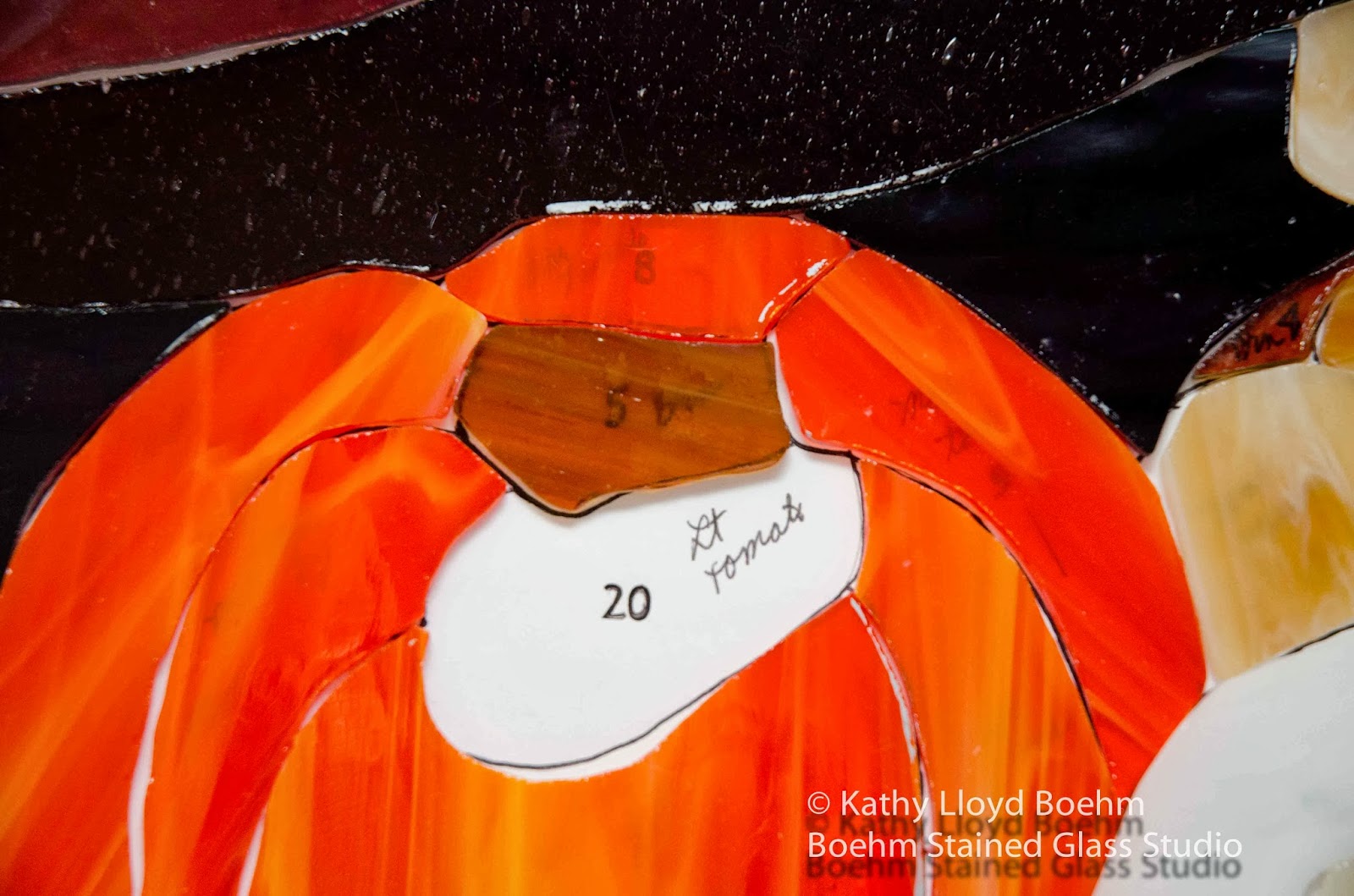 Boehm Stained Glass Blog Stained Glass Vegetable Kitchen Panel Glass Cutting