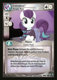 My Little Pony Coloratura, Simply Rara Defenders of Equestria CCG Card