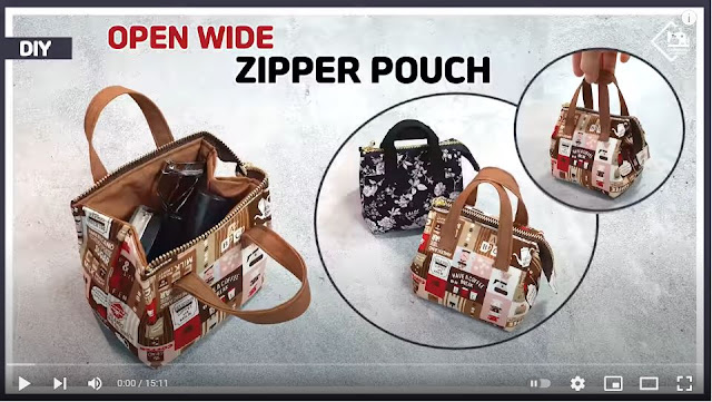 Tendersmile Handmade Open Wide Zipper Pouch on YouTube