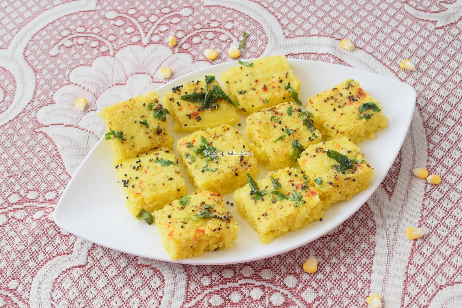 Corn Dhokla Recipe - Instant Sweet Corn & Rava Dhokla -  कॉर्न का ढोकला रेसिपी - Priya R - Magic of Indian Rasoi