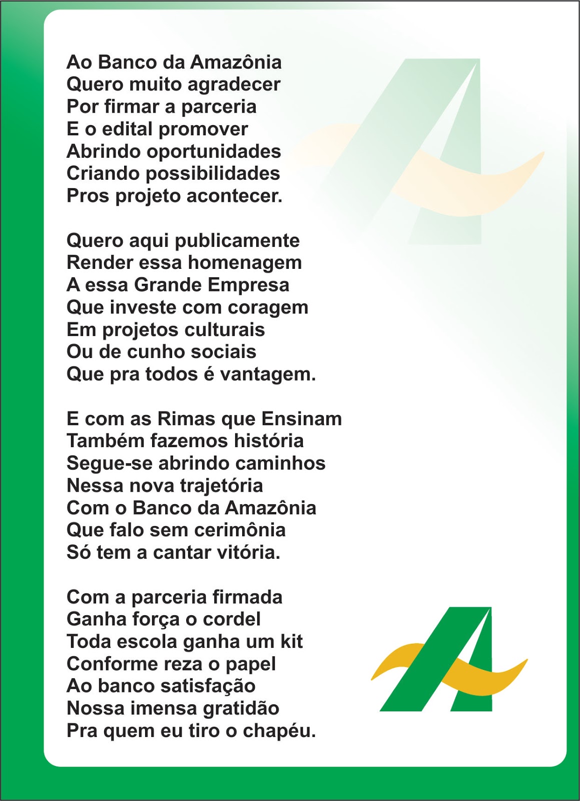 Cordel Sobre A Escola Com Rimas - EDUCA