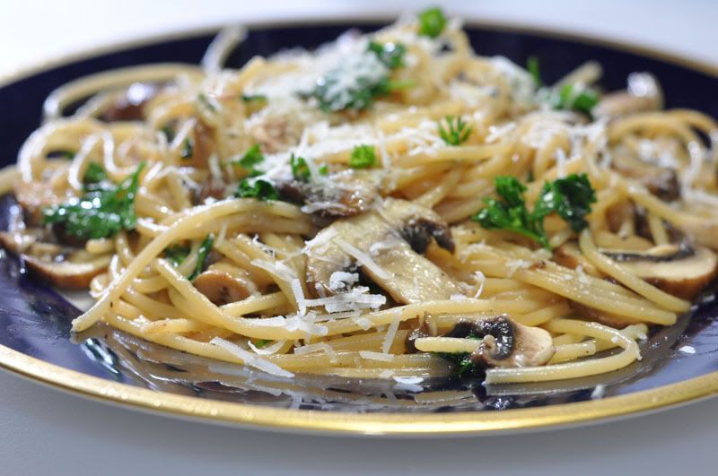 Things wot I Made Then Ate Spaghetti, mushrooms, truffle oil